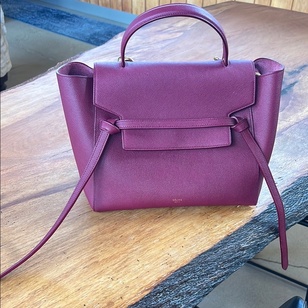 Celine Belt Bag Plum